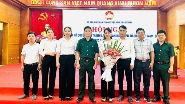 Hội nghị công bố quyết định thành lập Ủy ban MTTQ Việt Nam và các tổ chức chính trị xã hội xã Lộc Bình
