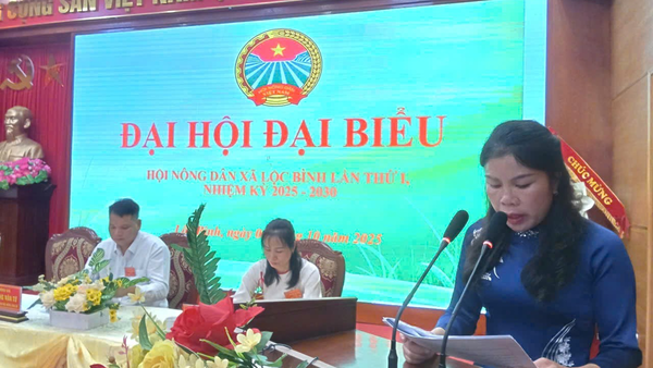 Đại hội đại biểu Hội Nông dân xã Lộc Bình lần thứ I, nhiệm kỳ 2025-2030