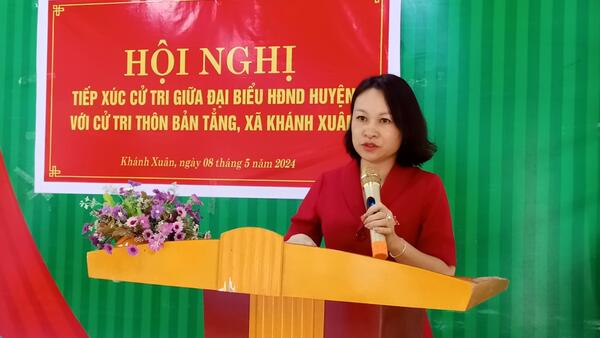 Tổ đại biểu số 1 HĐND huyện Tiếp xúc cử tri Thôn Bản Tẳng xã Khánh Xuân, Lộc Bình