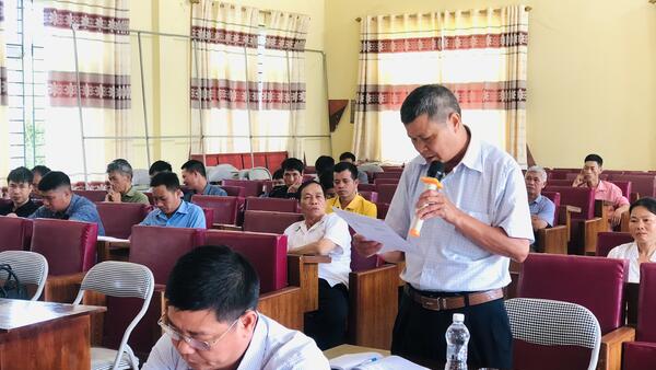 Đại biểu HĐND huyện tiếp xúc với cử tri cụm xã Hữu Khánh, Mẫu Sơn, Yên Khoái, Tú Mịch