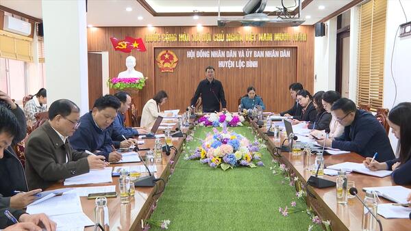 LỘC BÌNH HỌP BAN CHỈ ĐẠO CẢI CÁCH HÀNH CHÍNH QUÝ I NĂM 2025