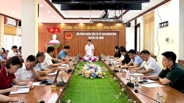 Kiểm tra về công tác kiểm kê đất đai, lập bản đồ hiện trạng sử dụng đất năm 2024 trên địa bàn huyện Lộc Bình