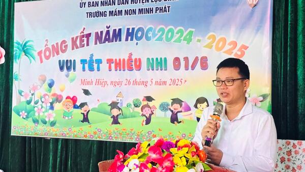 Thăm, tặng quà tết thiếu nhi tại trường Mầm non Minh Phát và Trường phổ thông dân tộc bán trú Tiểu học Minh Phát