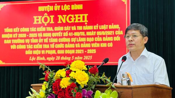 Tổng kết công tác kiểm tra, giám sát và thi hành kỷ luật Đảng, nhiệm kỳ 2020 - 2025 và Nghị quyết số 41-NQ/TU, của Ban Thường vụ Tỉnh ủy