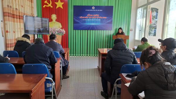 XÃ LỘC BÌNH TỔ CHỨC LỄ RA QUÂN TỔNG ĐIỀU TRA KINH TẾ NĂM 2026