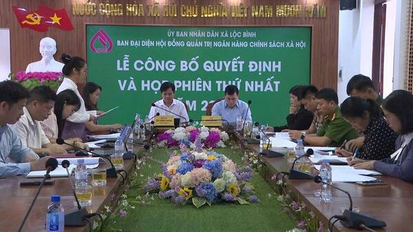 Hội nghị công bố quyết định thành lập Ban đại diện Hội đồng quản trị Ngân hàng Chính sách xã hội và đánh giá kết quả hoạt động 3 tháng đầu năm 2026