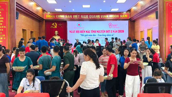 LỘC BÌNH TỔ CHỨC NGÀY HỘI HIẾN MÁU TÌNH NGUYỆN ĐỢT II NĂM 2026