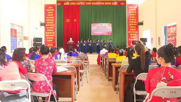 Xã Lộc Bình: Hội nghị “Tháng nghe phụ nữ nói”, ra mắt 21 chi hội số