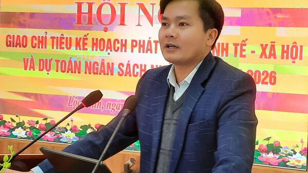 UBND xã Lộc Bình tổ chức Hội nghị triển khai kế hoạch phát triển kinh tế – xã hội và dự toán ngân sách nhà nước năm 2026